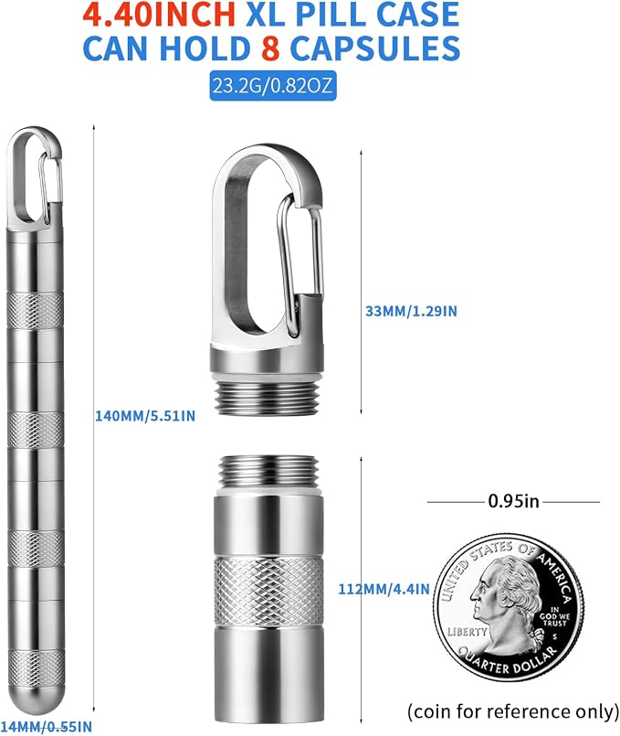 Gray Titanium XL - 4.4 Inch