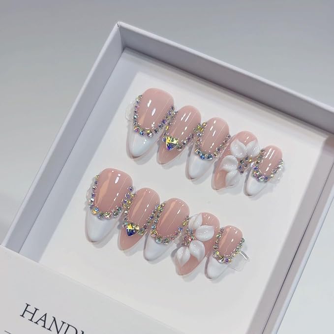 Handmade Almond Nails 12