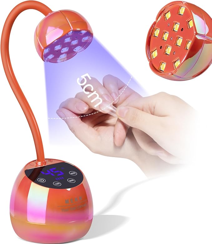 A-nail lamp-glazed orange