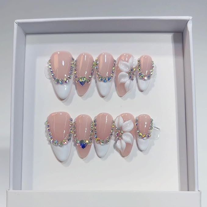 Handmade Almond Nails 12