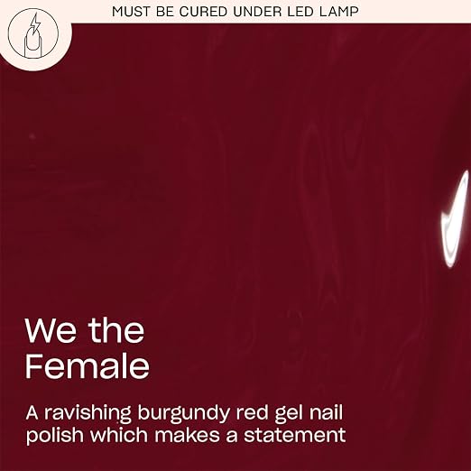 We the Female | Opaque Dark Cool Burgundy Red