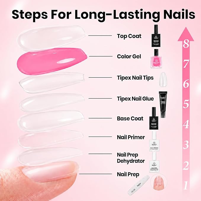 4 - Tipex Nails Kit | Short Almond | 224