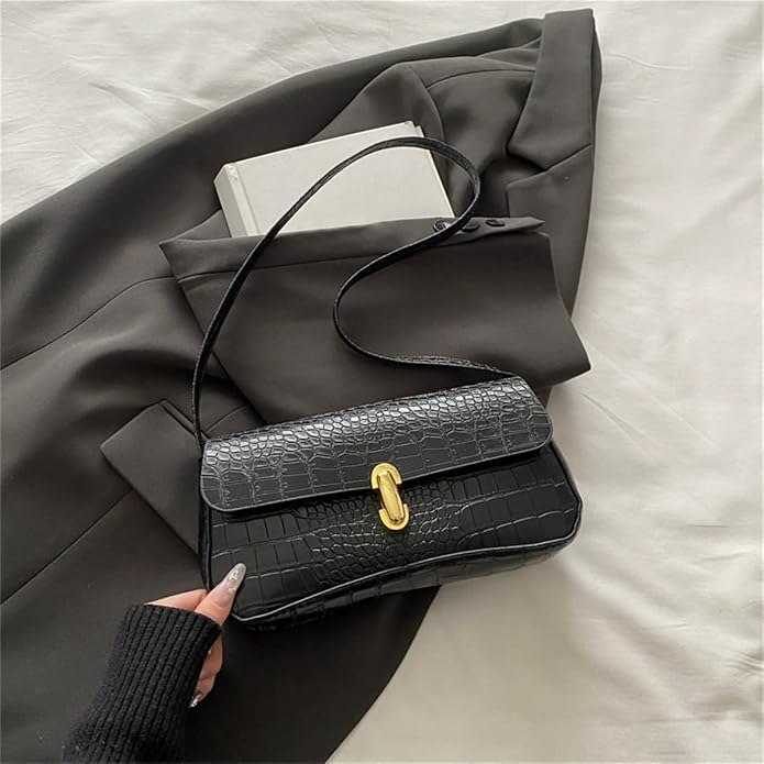Crocodile Pattern - Black