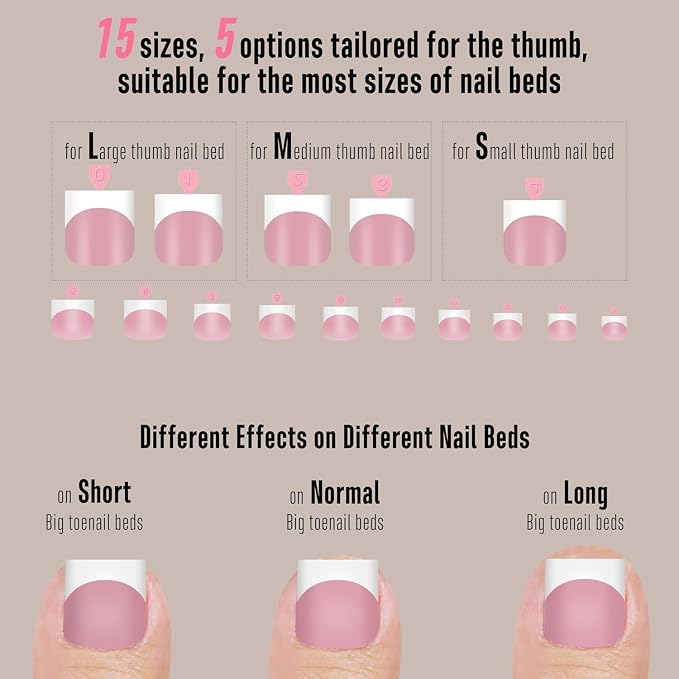 Sharp Square Toe Nail French Tips Mixed Color for Summer