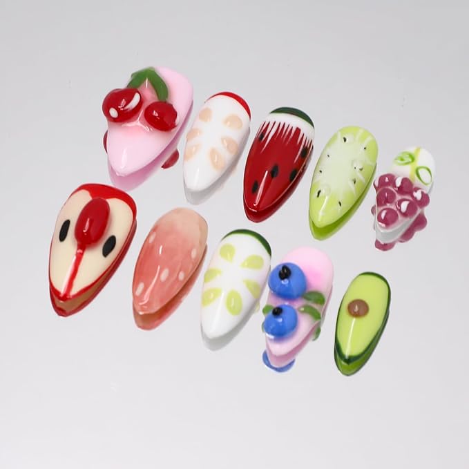 Handmade Almond Nails 37