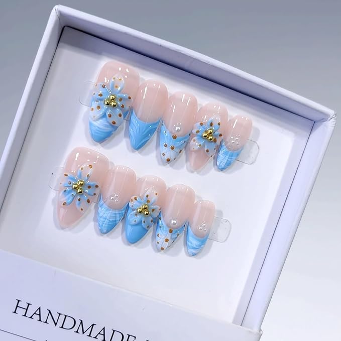 Handmade Almond Nails 10