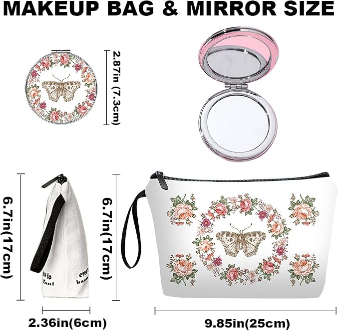 Butterfly floral-white