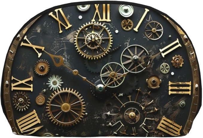Gears Clock Bronze Century