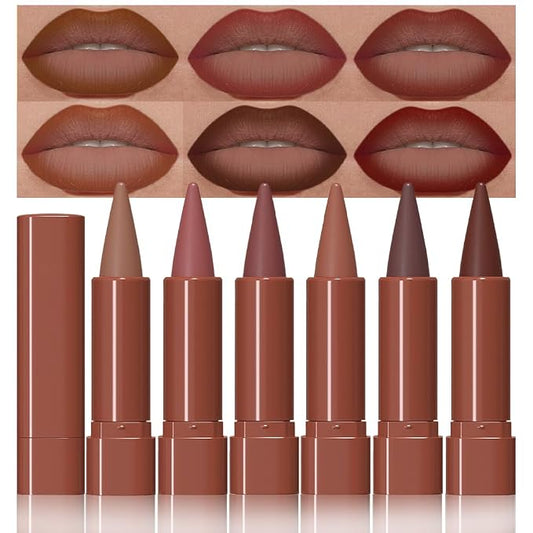 6Pcs-Set01 Warm Brown & Red & Reddish Brown & Nude Brown & Maroon & Dark Wine Red