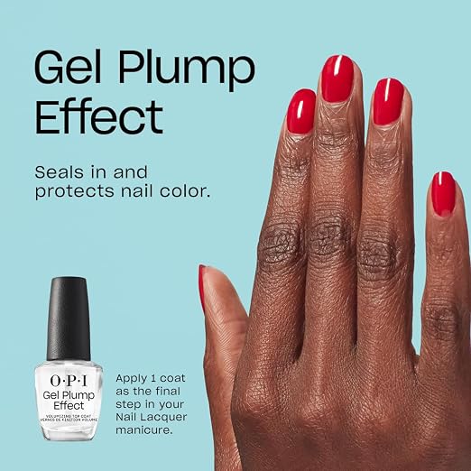 OPI Gel Plump Effect Top Coat, Plumping & Volumizing