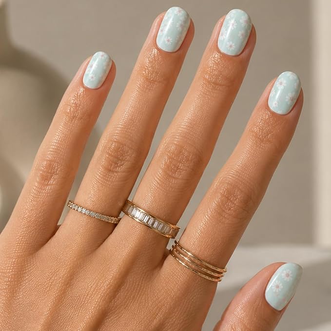 Teal Chrome Flower Shower