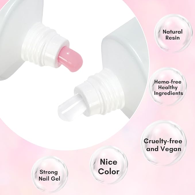 2 Colors Crystal Clear and Nature Pink