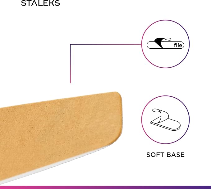 Soft Foam Layer Crescent Abrasive Files, 100 Grit