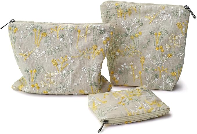 BeigeFlowersEmbroidered/Cotton