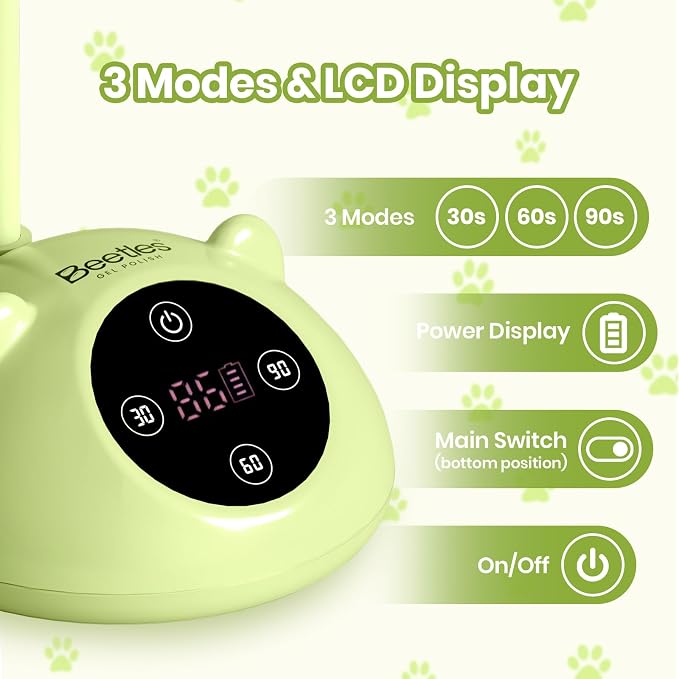 Green Meowgic LemonMeow Mini UV Nail Lamp