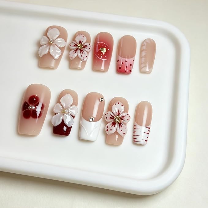 3D Red Floral Tip