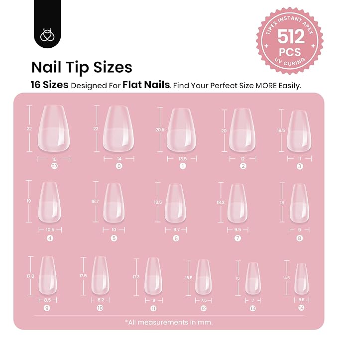 1 - Tipex Nails Only | Short Coffin | 512