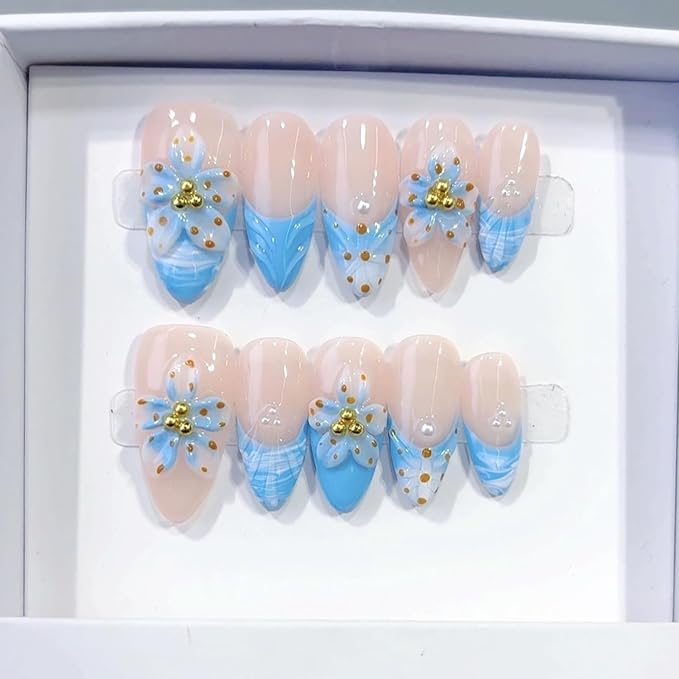 Handmade Almond Nails 10