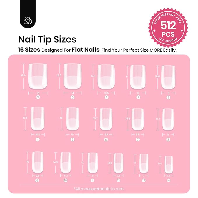 1 - Tipex Nails Only | Short Square | 512