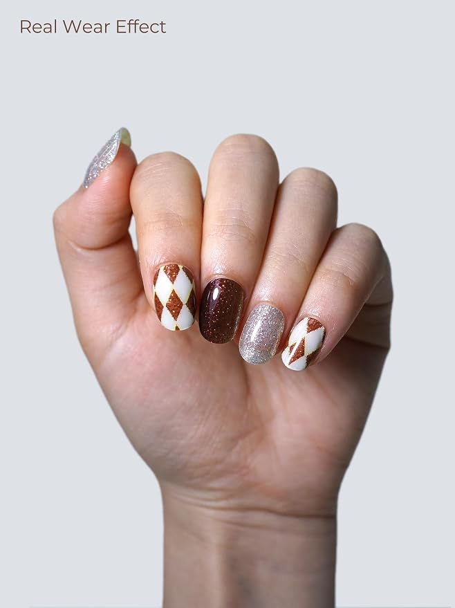 Brown Check Sparkle