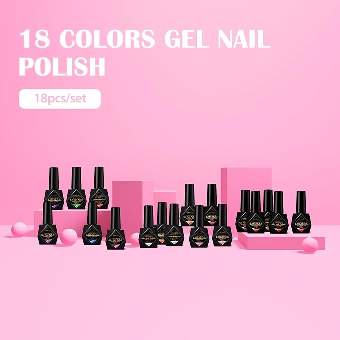 18 PCS Gel Nail Polish - 06
