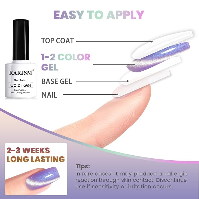 Pearl Diamond Cat Eye Gel Set