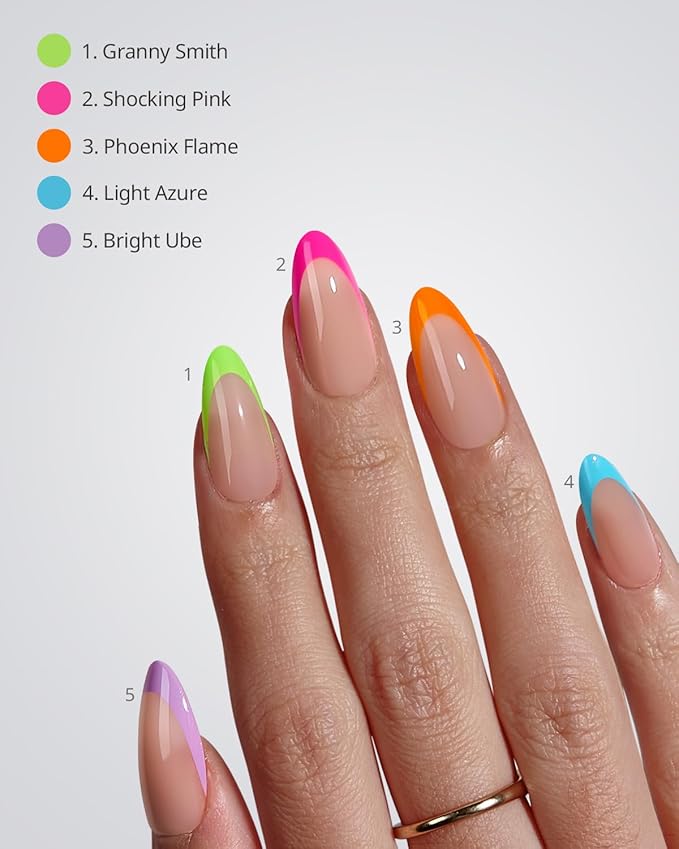 01 M - Almond Brighter Pastel French in Peach Base