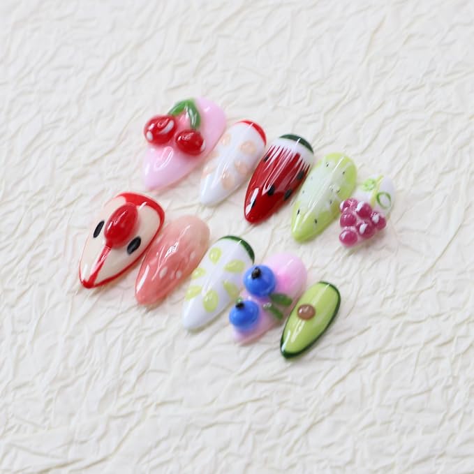Handmade Almond Nails 37