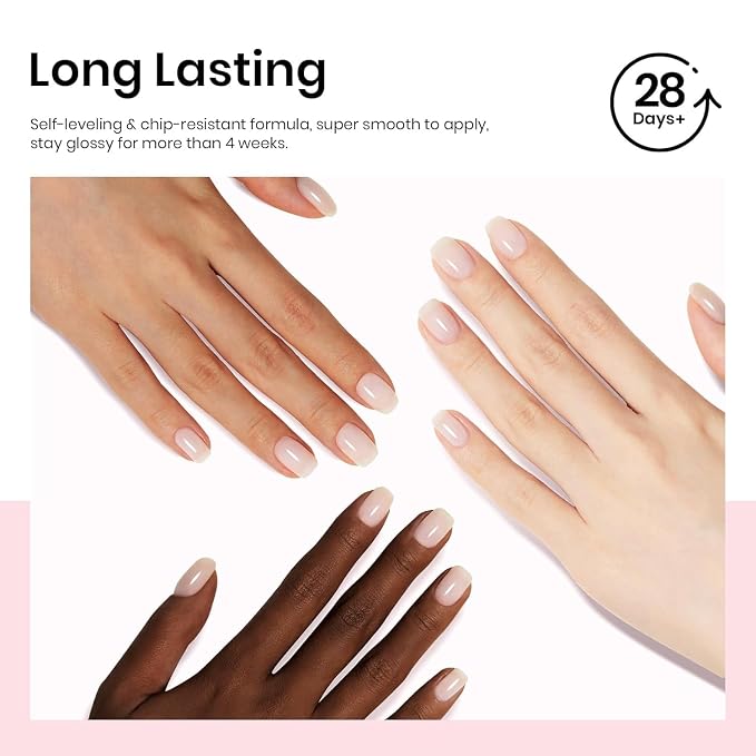4-color gel & top base coat 3 Pcs 15ml