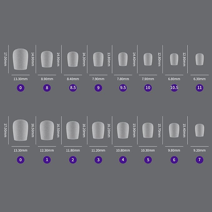 420pcs short coffin nails tips