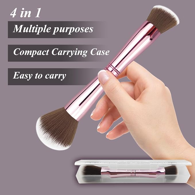 4 in 1 makeup brush-Pink