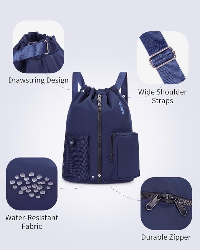 M, Navy Blue