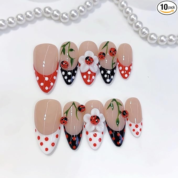 Handmade Almond Nails 8