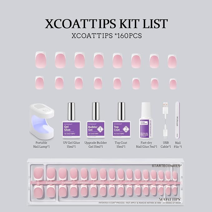 01-Pink Base-Short Square-Kit