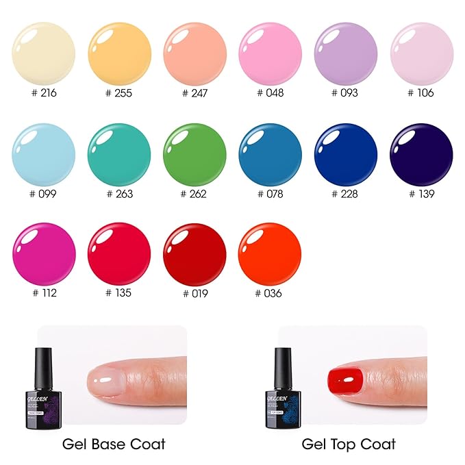 GL18-09 - pink, purple, red, orange, yellow, green, and blue tones