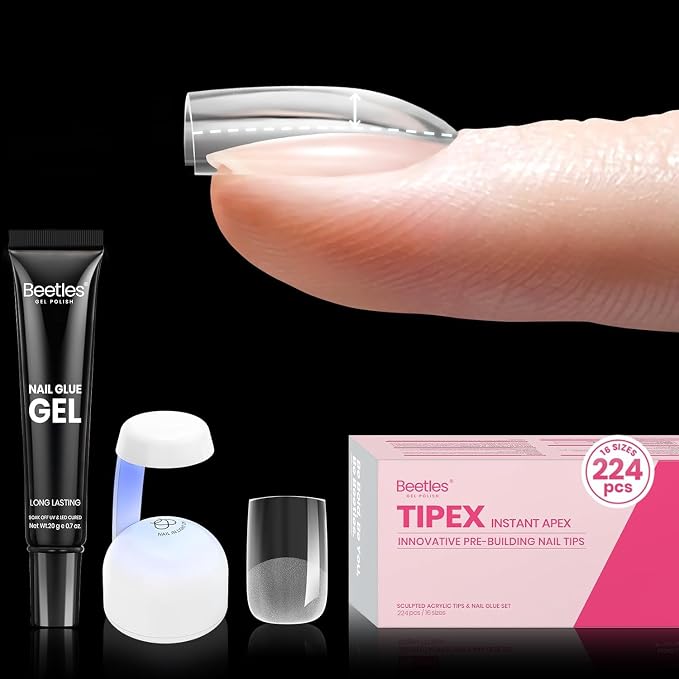 0E-Square Extra Short 224pcs (Tipex Nail Kit)