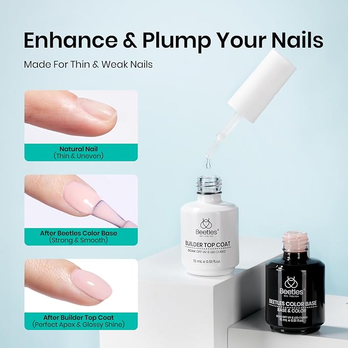 A- |Rubber Base & Builder Top |2pcs 15ml