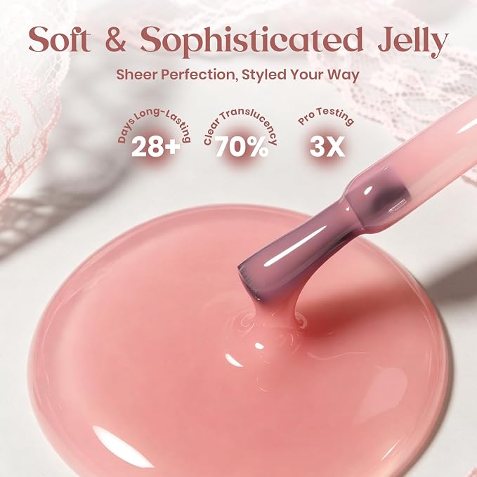 Sheer Nude Pink Jelly Set | Dreamy Ballet