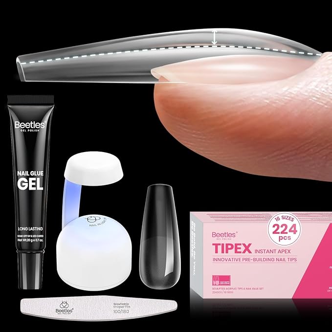 2 - Tipex Nails Kit | Long Coffin | 224
