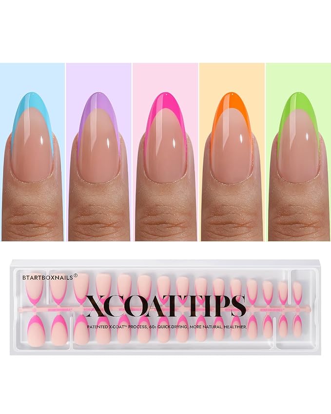 01 M - Almond Brighter Pastel French in Peach Base
