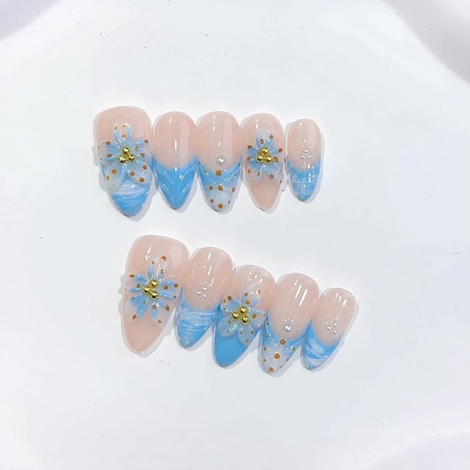 Handmade Almond Nails 10