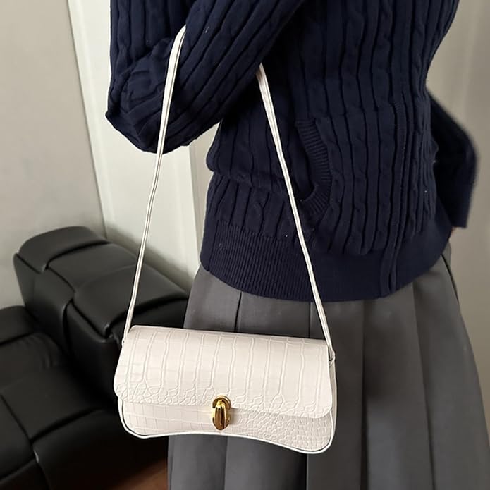 Crocodile Pattern - White