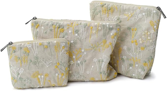 BeigeFlowersEmbroidered/Cotton