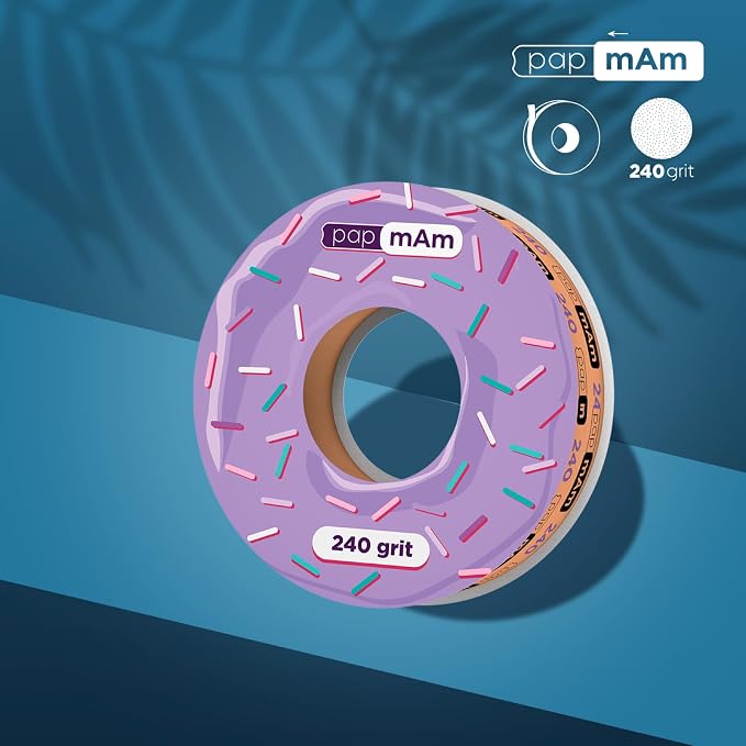 Glueless Abrasive Tape (Papmam) Spare Block, 240 Grit