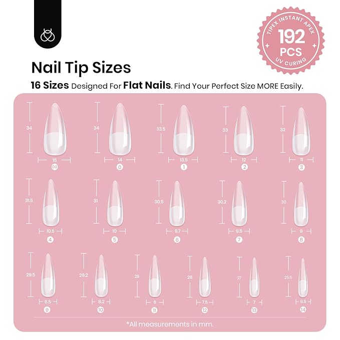 1 - Tipex Nails Only | Long Stiletto | 192