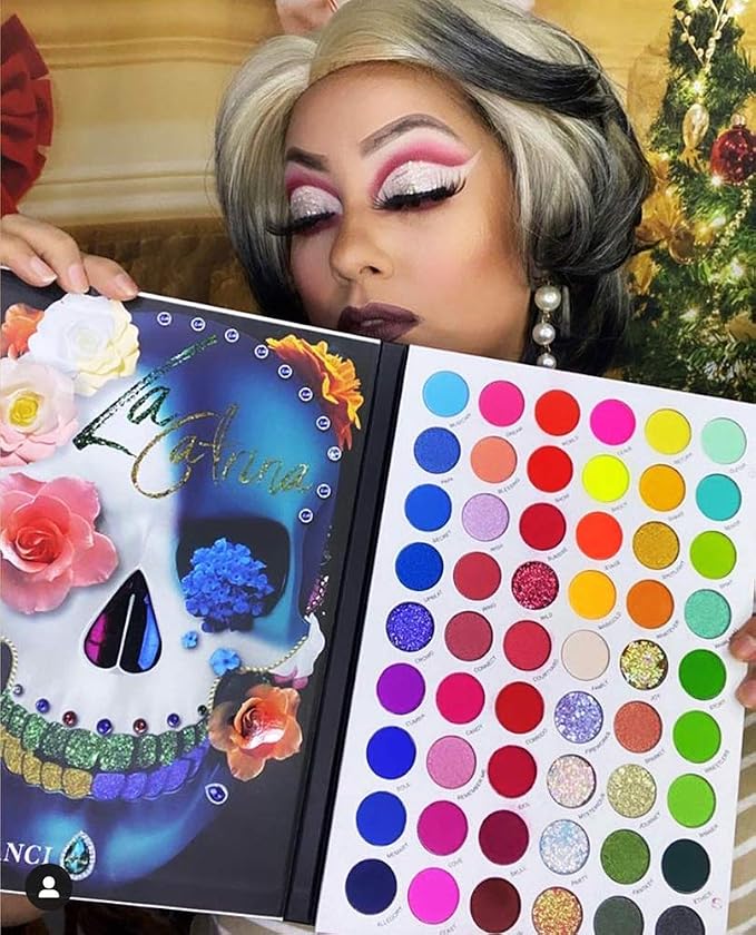 La Catrina Skull 54 colorful eyeshadow palette