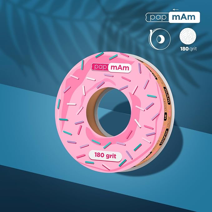 Glueless Abrasive Tape (Papmam) Spare Block, 180 Grit