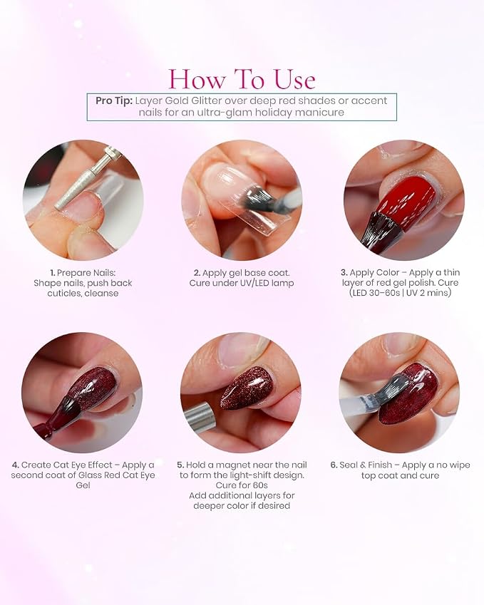 Holiday Luxe Red Cat Eye