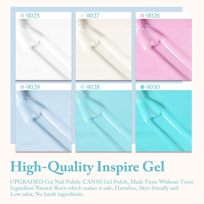 Beige Mint Light Blue Set