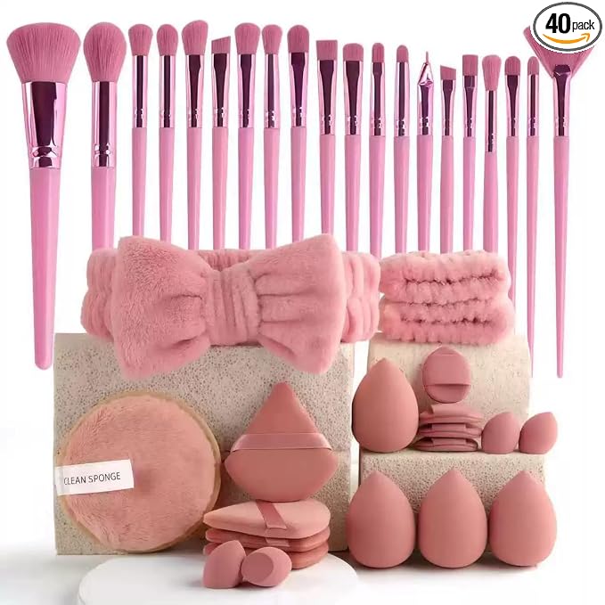 Purple&Pink-40PCS
